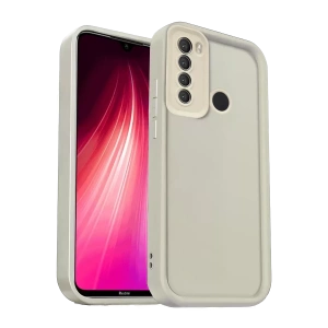 Hubrendy SH Newface Xiaomi Redmi Note 8 Kılıf Viera Silikon - Krem