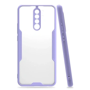 Hubrendy SH Newface Xiaomi Redmi Note 8 Pro Kılıf Platin Silikon - Lila