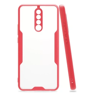 Hubrendy SH Newface Xiaomi Redmi Note 8 Pro Kılıf Platin Silikon - Pembe