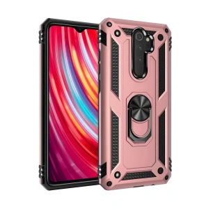 Hubrendy SH Newface Xiaomi Redmi Note 8 Pro Kılıf Sofya Yüzüklü Silikon Kapak - Rose