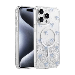 Hubrendy SH Onegif Apple İphone 14 Pro Max Misk Simli Magsafe Kapak - Desen 3