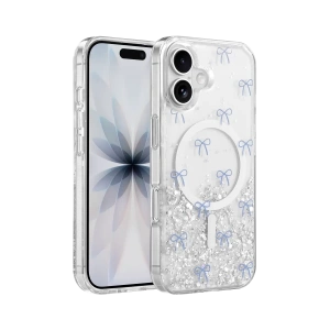 Hubrendy SH Onegif Apple İphone 16 Misk Simli Magsafe Kapak - Desen 3