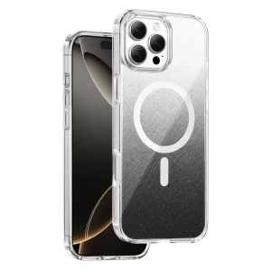 Hubrendy SH Onegif Apple İphone 16 Pro Max Sora Simli Magsafe Kapak - Siyah