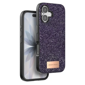 Hubrendy SH Onegif Apple İphone 17 Bright Simli Kapak - Derin Mor