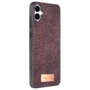 Hubrendy SH Onegif Samsung Galaxy A06 Bright Simli Kapak - Derin Mor