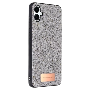 Hubrendy SH Onegif Samsung Galaxy A06 Bright Simli Kapak - Gümüş
