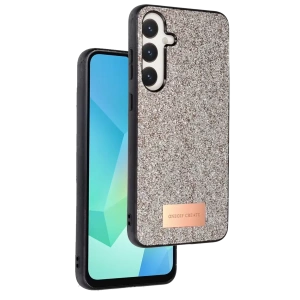 Hubrendy SH Onegif Samsung Galaxy A56 Bright Simli Kapak - Gold