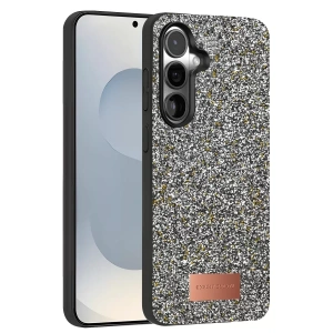 Hubrendy SH Onegif Samsung Galaxy S25 Plus Bright Simli Kapak - Gold