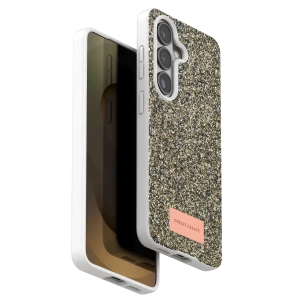 Hubrendy SH Onegif Samsung Galaxy S26 Plus Bright Simli Kapak - Gold