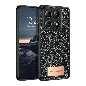 Hubrendy SH Onegif Xiaomi Mi 14t Pro Bright Simli Kapak - Siyah