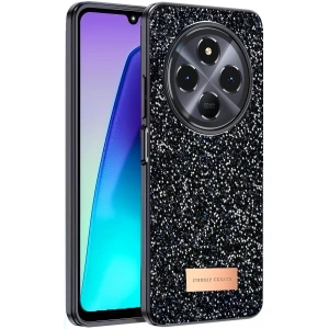 Hubrendy SH Onegif Xiaomi Redmi 14c Bright Simli Kapak - Siyah