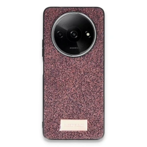 Hubrendy SH Onegif Xiaomi Redmi A3 4g Bright Simli Kapak - Derin Mor