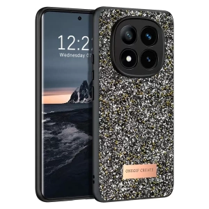 Hubrendy SH Onegif Xiaomi Redmi Note 14 Pro 4g Bright Simli Kapak - Gümüş