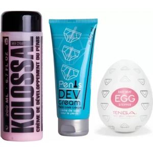 Hubrendy SH Ozzy Store Tenga Egg Stepper Mastürbatör Ve Kolossal Krem Ve Penisdevelopment Cream