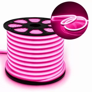 Hubrendy SH Powermaster 12 Volt 100 Metre Pembe Neon Şerit Led