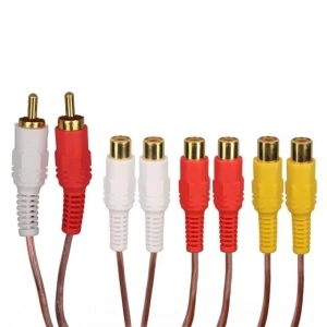 Hubrendy SH Powermaster 2 Rca Erkek / 6 Rca Dişi 40 Cm Kablo