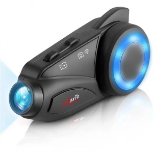 Hubrendy SH Powermaster Maxto M3 Kameralı Motosiklet Bluetooth Intercom Kulaklık
