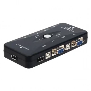 Hubrendy SH Powermaster Pm-15166 4 Kanal Vga Kvm Switch (4 Bilgisayarı Tek Elden Yönetin)