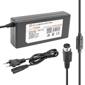 Hubrendy SH Powermaster Pm-17039 24 Volt - 3 Amper - 72 Watt 3 Pinli Plastik Kasa Masaüstü Printer Adaptör