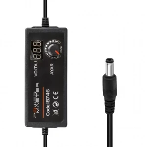 Hubrendy SH Powermaster Pm-18746 3 Volt - 12 Volt - 5 Amper Çok Uçlu Ayarlı Kademeli Adaptör