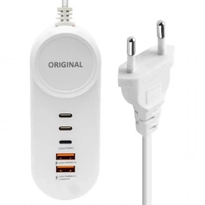 Hubrendy SH Powermaster Pm-20659 15 Watt 2 Type-c + 2 Usb-a Şarj + Pd Lightning Adaptör