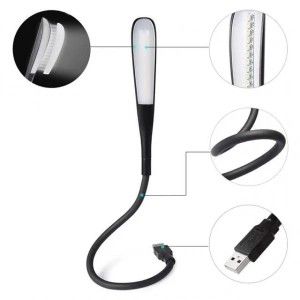 Hubrendy SH Powermaster Pm-24561 14 Ledli Siyah Esnek Usb Led Lamba