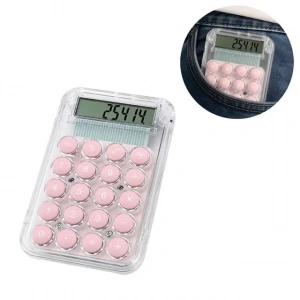 Hubrendy SH Powermaster Pm-25414 Pembe Mini Hesap Makinesi