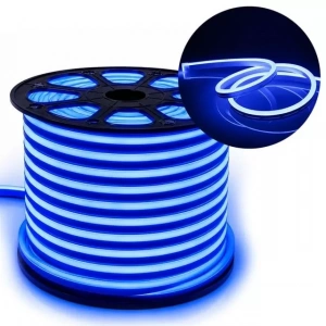 Hubrendy SH Powermaster Pm-5286 Silikon Kaplama 12 Volt 100 Metre Mavi Neon Led Şerit Aydınlatma