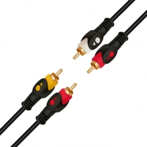 Hubrendy SH Powermaster Pm-7774 2rca-2rca Gold 1.5 Metre Kablo