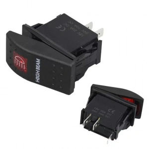 Hubrendy SH Powermaster Projektör Sembollü Işıklı 3 Pinli On-off 12-24v Marin Switch