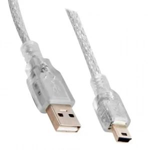 Hubrendy SH Powermaster Usb 2.0 Şeffaf 3 Metre Mini 5 Pin Kablo