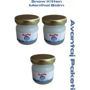 Hubrendy SH Snow Kitten Menthol Balm 50 Gr 3 Adet