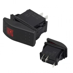 Hubrendy SH Swion Işıklı 3p On-off 12-24v Marın Switch (ıc-134m)