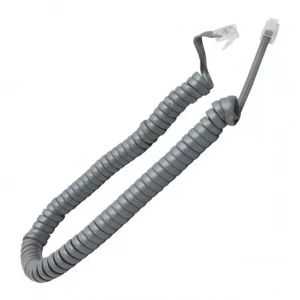 Hubrendy SH Telefon Spiral Kablo Gri