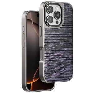 Hubrendy SH Venco Apple İphone 16 Pro Wave Kapak - Derin Mor