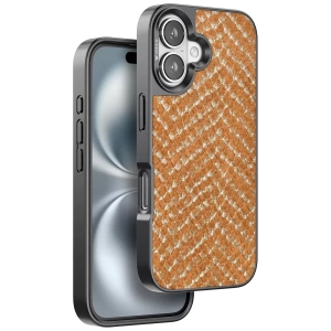 Hubrendy SH Venco Apple İphone 16 Viper Kapak - Kahverengi
