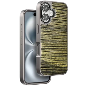 Hubrendy SH Venco Apple İphone 16 Wave Kapak - Koyu Kahve