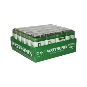 Hubrendy SH Wattsonix Çinko Karbon 6f22 9 Volt Pil (20li Paket)