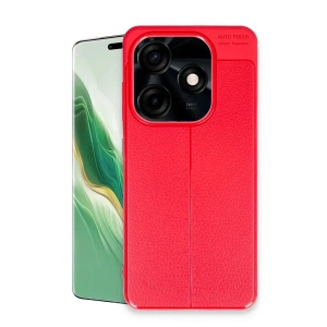 Hubrendy Bez Tecno Spark Go 2024 Kılıf Auto Focus Kapak - Kırmızı