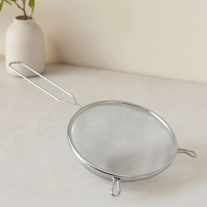 Hubrendy Tedarik 16 cm Metal Saplı Tel Süzgeç (Kulaklı)