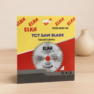 Hubrendy Tedarik 190 mm TCT Testere Bıçağı 40 Diş 30 mm Göbek Ahşap/Sunta