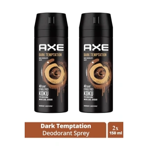 Hubrendy Tedarik 2 Adet Axe Dark Temptatıon Bay Parfüm Kofre 150 ml