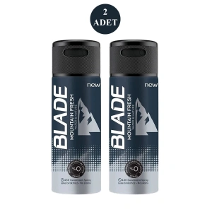 Hubrendy Tedarik 2 Adet Mountain Fresh Erkek Deodorant 150ml Leke Bırakmaz