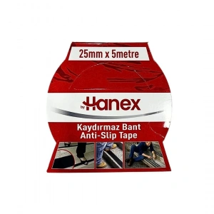 Hubrendy Tedarik 25 mm x 5 m Siyah Kaydırmaz Bant