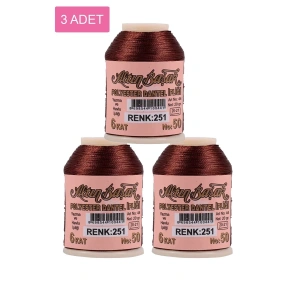 Hubrendy Tedarik 3 Adet Altınbaşak Oya ve Dantel İpi 20 gr - Royaleks - No: 251