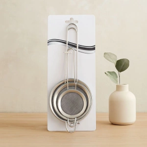Hubrendy Tedarik 3lü Mini Tel Süzgeç Seti (5-7-8 cm) Metal Çerçeve