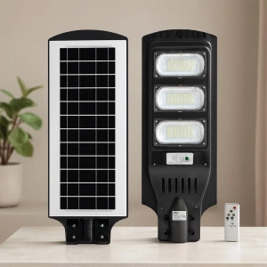 Hubrendy Tedarik 300W 6500K Solar Sokak Lambası Sensörlü