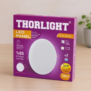 Hubrendy Tedarik 36W 22cm Beyaz LED Panel 6400K 2700LM Sıva Altı Ayarlı