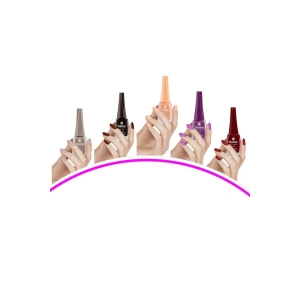 Hubrendy Tedarik 5 Adet Keratinli Besleyici Oje 14 ml SET4