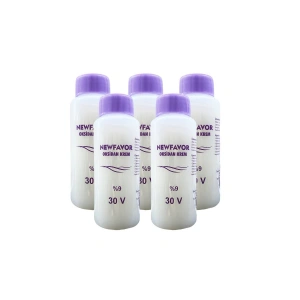 Hubrendy Tedarik 5 Adet Oksidan Krem Saç Boya Sıvısı 9luk 30 volüme 60 ml